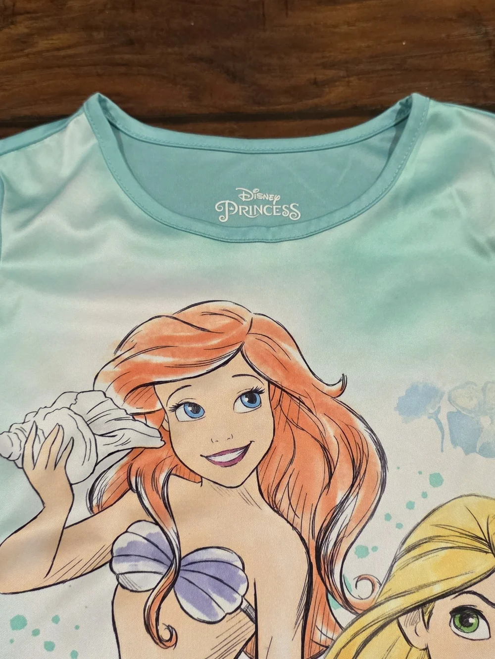 Disney Princess Aqua Girl's Graphic Dress - Picture 5 of 7